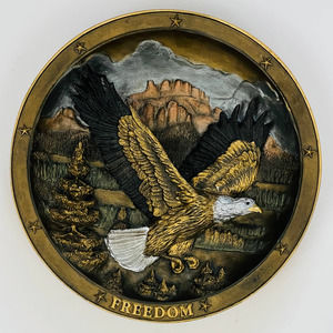 Bradford Exchange Spirit of Freedom Eagle Collector Plate Sovereigns of The Sky